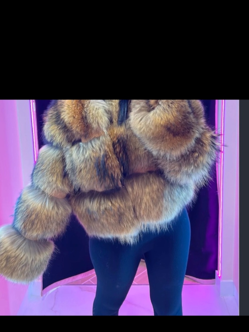 Luxury fur jacket